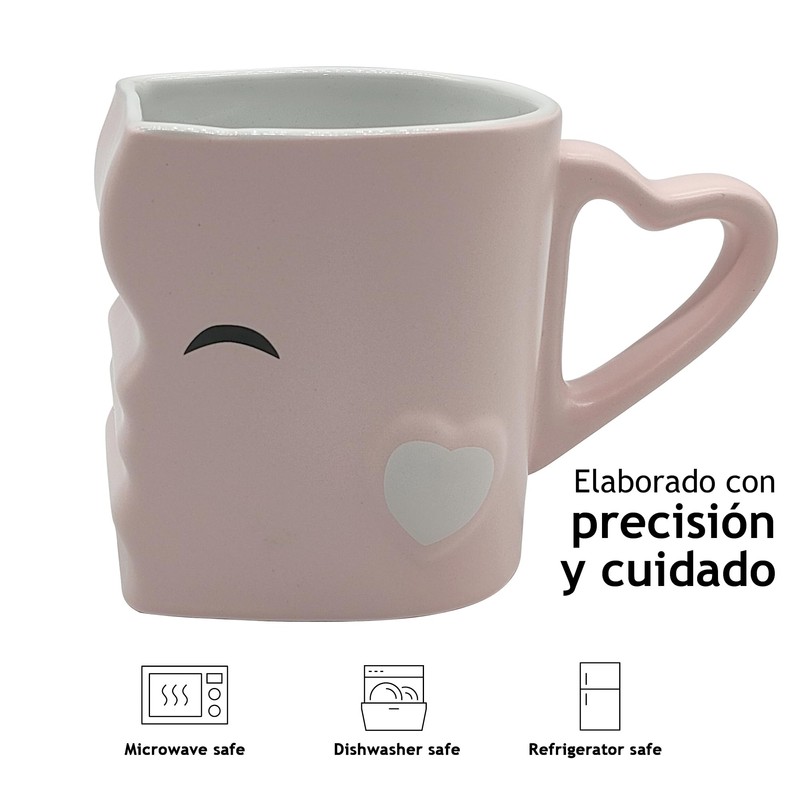 MIAMIO - Juego de tazas de café y besos de