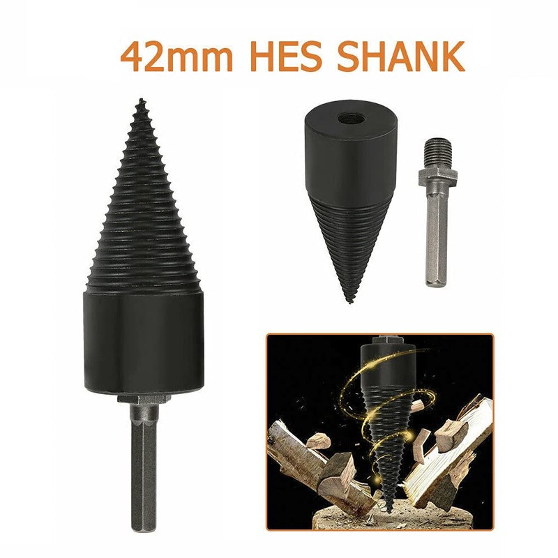 High Speed Twist Firewood Drill Bit Wood Splitter Screw Splitting