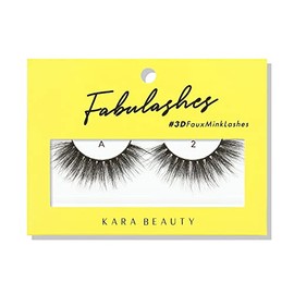KARA BEAUTY FABULASHES 3D Faux Mink False Eyelashes - Style A2