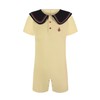 Landofgenie Mens Onesie Pajama Short Sleeve Romper for Men One