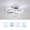 Toolight Ceiling Light LED Silver, 3000 K, 25 cm