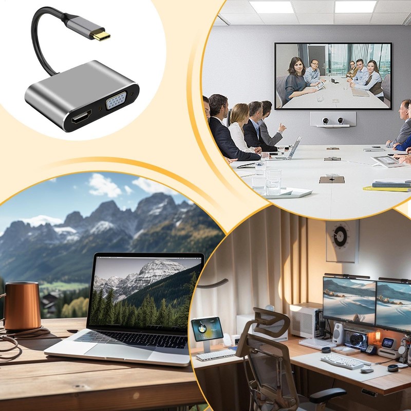 USB C to Dvi Vga Adapter - USB C to