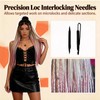 4 Pcs Interlocking Tool for locs and microlocs retighten Tool