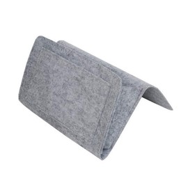 VOANZO Felt Bedside Storage Hanging Bedside Hanging Storage Organizer Caddy for Home Bed Rails Sofa Bunk Beds (Grey)