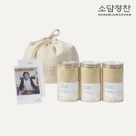 소담정찬 () 별미기프트 (귀족서리태 볶은콩가루 250g x 3개입) (파우치 증정) Sodamjeongchan Delicacy Gift (Noble Soritae Roasted Soybean Powder 250g x 3 Packs) (Pouch Included)