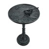 Verdigris Finished Cast Iron Dragonfly Sundial with Pedestal
