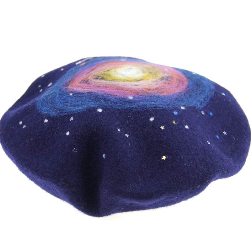 Zasy - Gorro de lana casual para mujer, Nebula, 7-7