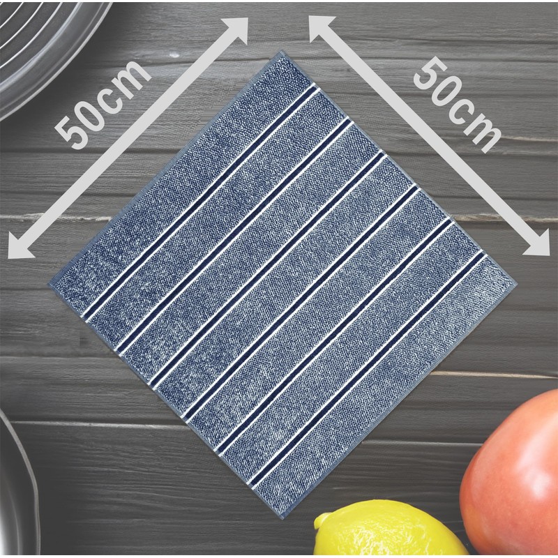 Lashuma Lucerne Kitchen Drying Towels 50 x 50 cm Dark