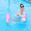 Swim Ring Float, Leaf Pattern Float, Water Hammock, Strong Buoyancy,