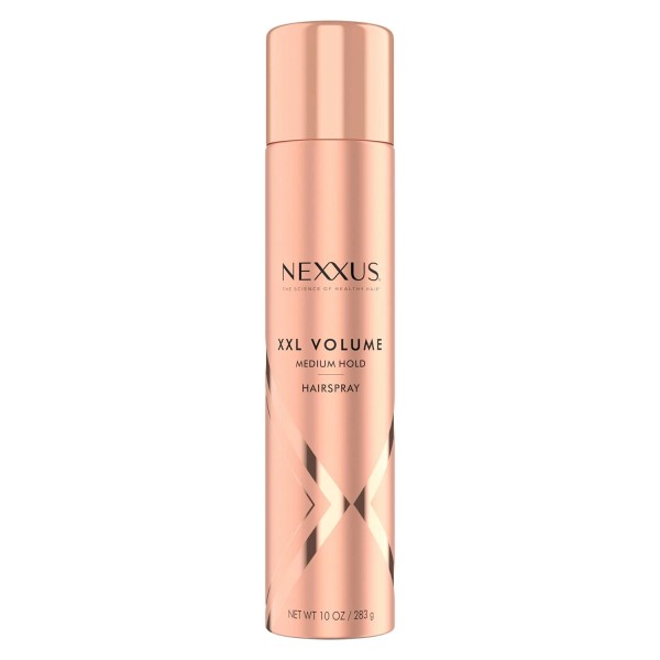 Does not apply Medium-Hold Hairspray XXL Volume for Sky-High Volume