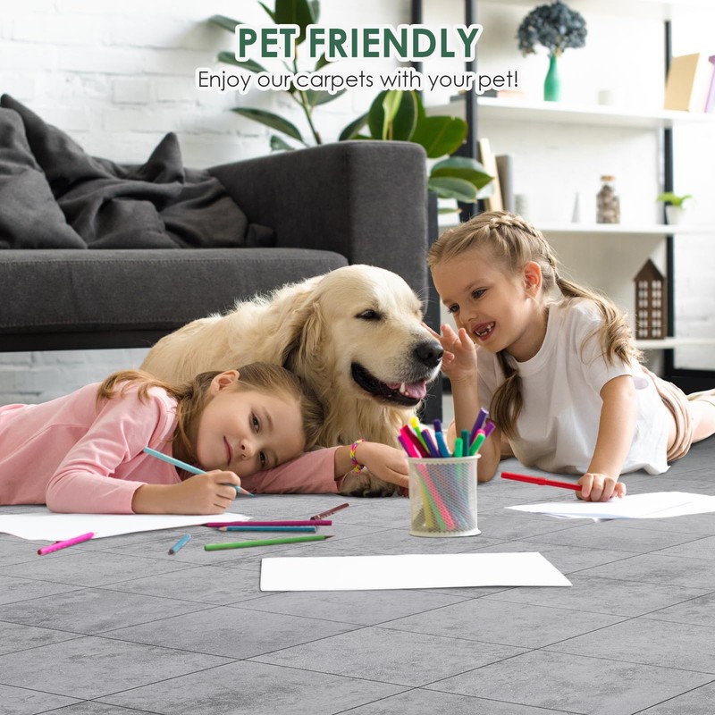 VallisCo 30-Pack Peel and Stick Vinyl Floor Tiles, 12"x12" Self-Adhesive