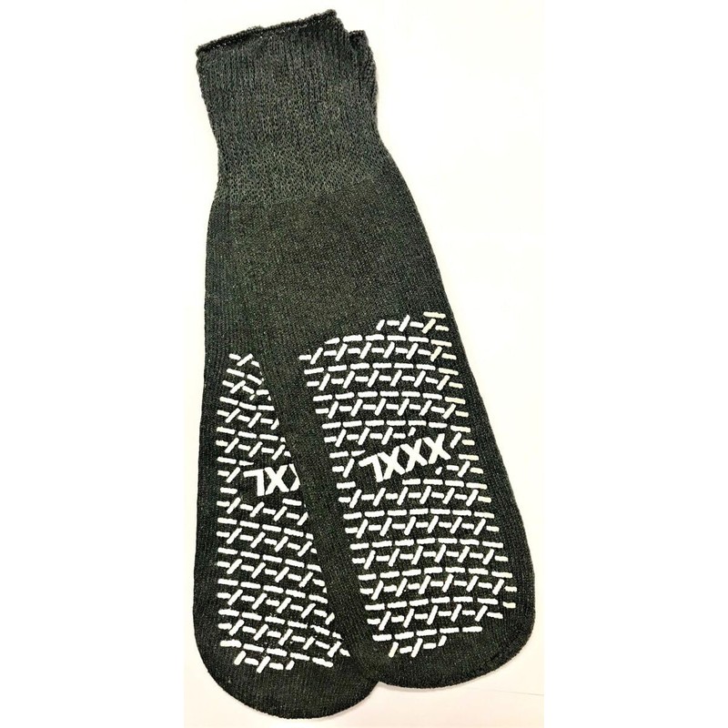 MediCounter 6 pairs Double Tread Bariatric Slipper Socks/Fall Prevention Socks-