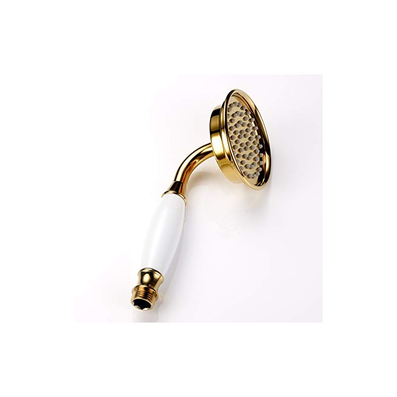 Skybath Gold Metal Brass Shower Head Traditional Victorian Style Handheld