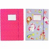 Papierdrachen 2 high-quality school folders for children, DIN A4, unicorn