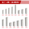 WMYCONGCONG 150 PCS 15 Kinds M2-M4 x 6/8/10/12/16mm Dowel Pins