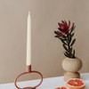 JONERAY 12-inch Ivory Beeswax Taper Candles - 9 Hour Long