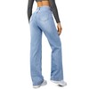 FUNUCA Straight Leg Jeans for Women,High Waisted Wide Leg Loose