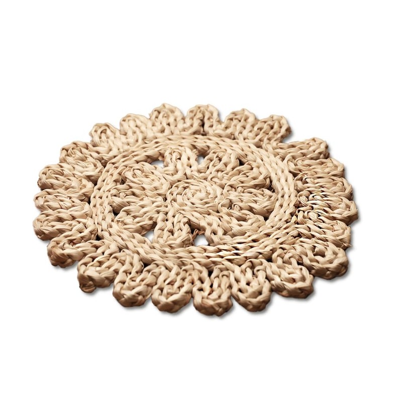 DECCARO Straw Placemat, Natural, Small