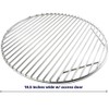 Stainless Steel Barbecue Cooking Grid Grate w/Hinged Access Door for