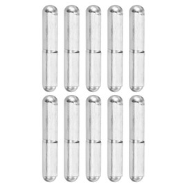 sourcing map Weld Barrel Hinges,10 Pack 2-3/8" Long 15/32" Diameter - 304 Stainless Steel Weldable Detachable Round Body Weld Hinges for Metal Gate Swing Door Trailer Ramp, Dia 15/64" Pin
