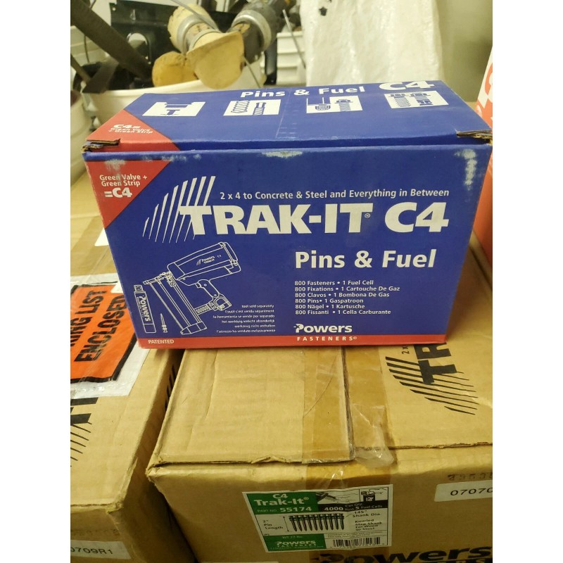POWERS FASTENERS C5 TRAK-IT  2" PIN 55174  800 pins per