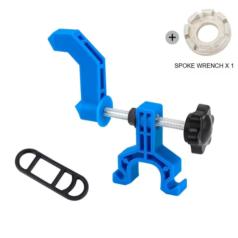 Mini Bicycle Wheel Truing Tool with Rubber Strap, Portable Rim