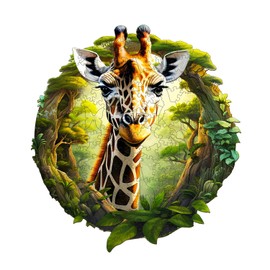 Jigfoxy Wooden Puzzle Adults, Giraffe Puzzle Adult, Wooden Puzzle Wooden Puzzle Adults and Children, Unique Educational Toy in Animal Shape for Family Friends, L-34 x 31.4 cm, 260 Pieces