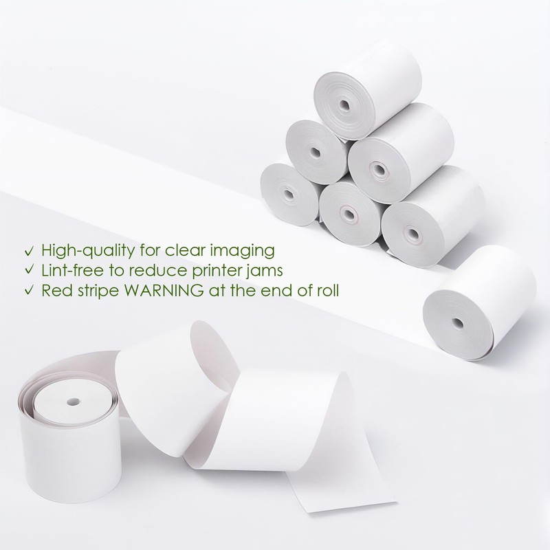 OTPOS for Clover Flex Handheld Receipt Paper Rolls, 2-1/4"W x