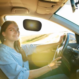 Mini Static Cling Window Shade for Car 4 Pack, Car Side Automotive Window Sun Shade, Sun Glare Blocker for Driving, Static Cling Sun Visor Car Window Baby, Sunshade Windshield Protection Accessories