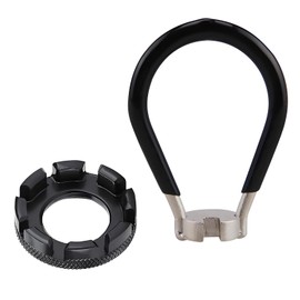 Mulapucher Bicycle spoke wrench, bicycle tyre change tool, bicycle spoke wrench made of steel, for bicycle, bike (black)