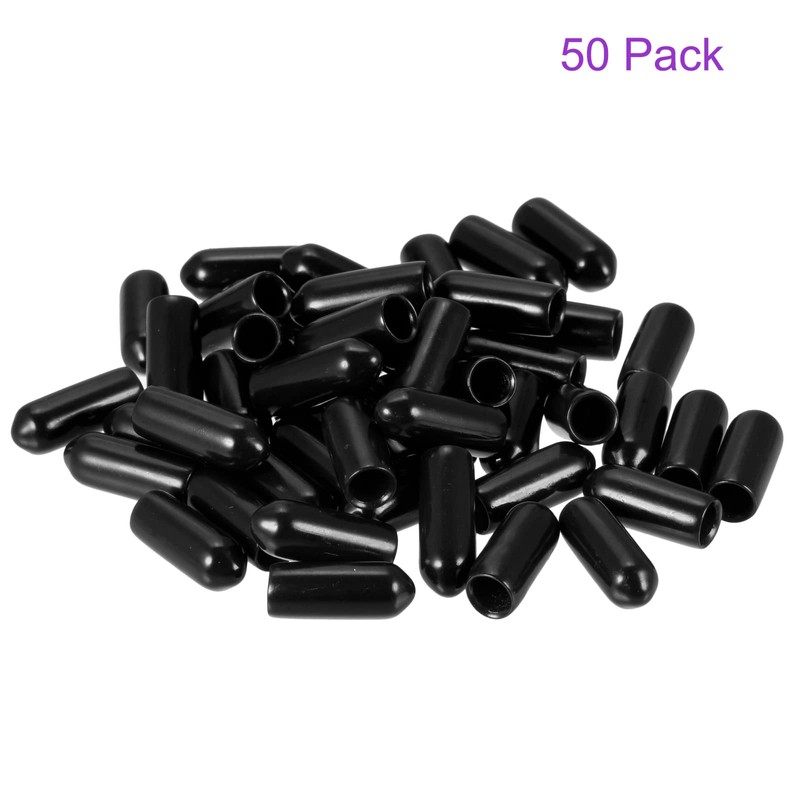 DMiotech 50pcs 4mm ID Black Screw Protector Screw Cover Cap