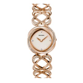 Sekonda Hidden Hearts Ladies 29mm Quartz Watch in Rose with Analogue Display, and Rose Gold Alloy Strap 40509
