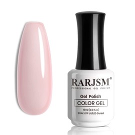 RARJSM Esmalte De Uñas En Gel Rosa Translúcido, Secado Con Luz Ultravioleta Led, Fácil De Retirar. Ideal Para Manicura Francesa Rosa Nude. Secado...  
