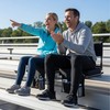 Stadium Seats with High Back Support Bleacher Chairs with 18.5in