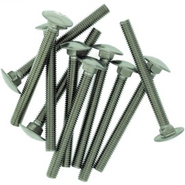 M6 (6mm x 30mm) Cup Square Carriage Bolt (Fully Threaded) - Stainless Steel (A2) (Pack of 10)