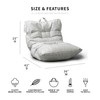 Big Joe Roma Bean Bag Chair, Moonstone Tessellation Lenox, Durable