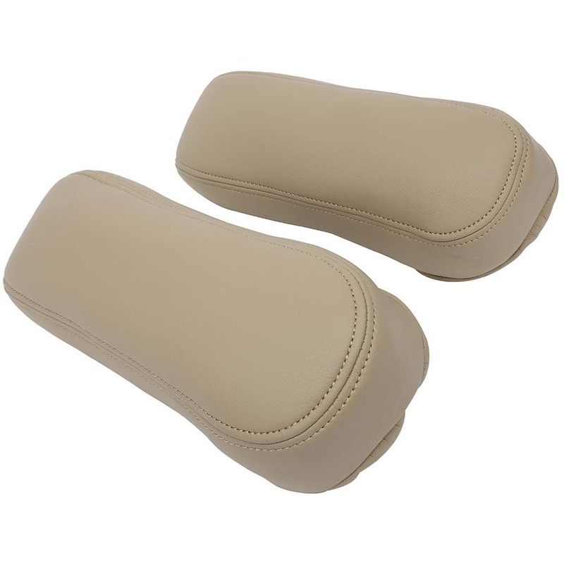 OCPTY Beige Leather Car Seat Armrest Cover - Compatible with