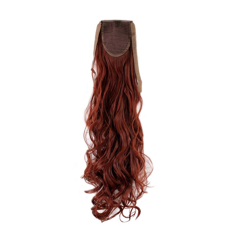 Hairpiece PONYTAIL (comb & ribbon wrap-around system) extension pigtail very