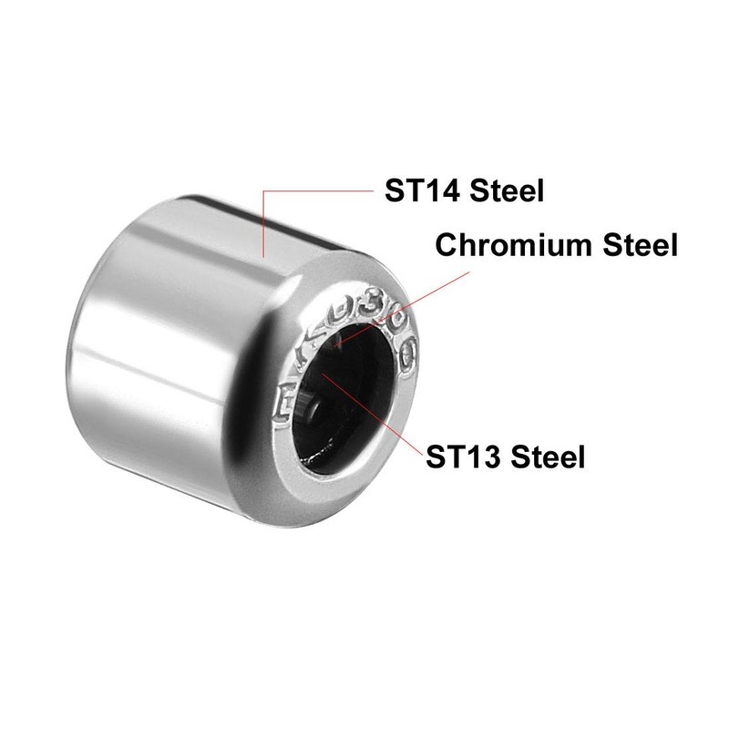 sourcing map HK0306 Drawn Shells Needle Bearing 3 mm Bore