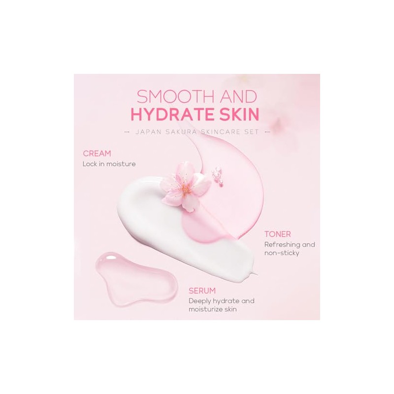Etuanxi Set Cuidado Facial Kit Cereza Mujer Regalo Adolescentes Sets