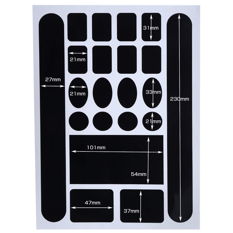 (fesley) Bicycle Protective Sticker Frame Protector Sticker Transparent Black