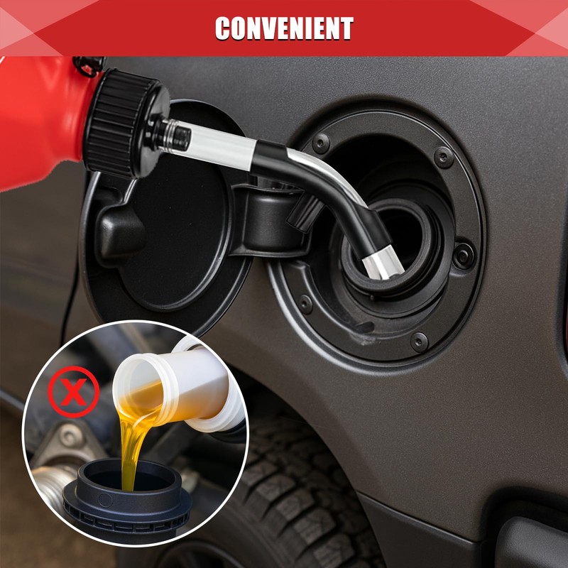 5 Gallon Gas Can for Racing with Jug Hose, Hose