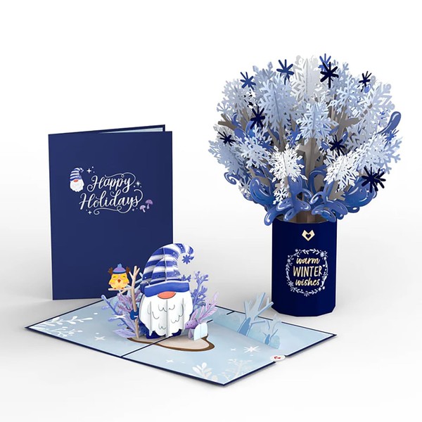 Lovepop® Christmas Gnome 3D Pop-Up Card & 3D Pop-Up Winter