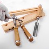 Sevender 4PCS Carpenter Chisel Wood Chisel with Wooden Handle and