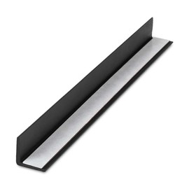 Outwater Plastics Black 3/4'' x 3/4'' x 5/64'' (.078'') Thick Styrene Even Leg Angle Moulding with Adhesive Backing | 36 Inch Lengths (Pack of 4) | 1935-BK-A
