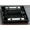 electrosmart Black Single Gang Brush Strip Wallplate/Wall Plate/Faceplate Cable Tidy