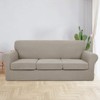 JIVINER 4 Pieces Couch Covers for 3 Cushion Couch Stretch