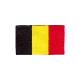 Ysmzzmsy 1 PCS （2.5x1.5 inch）Belgium Flag Patches Iron On or Sew On Embroidered Tactical Military National Belgium Patch (Belgium)