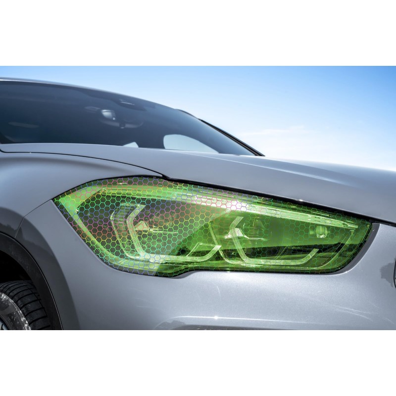 12"x120" Hex Holographic Headlight Tint Gloss Emerald Green Taillight Fog