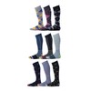 Pierre Henry Premium Mid-Calf Dress Socks for Men (9 Pairs)
